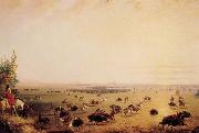 Miller, Alfred Jacob Surround of Buffalo by Indians china oil painting reproduction